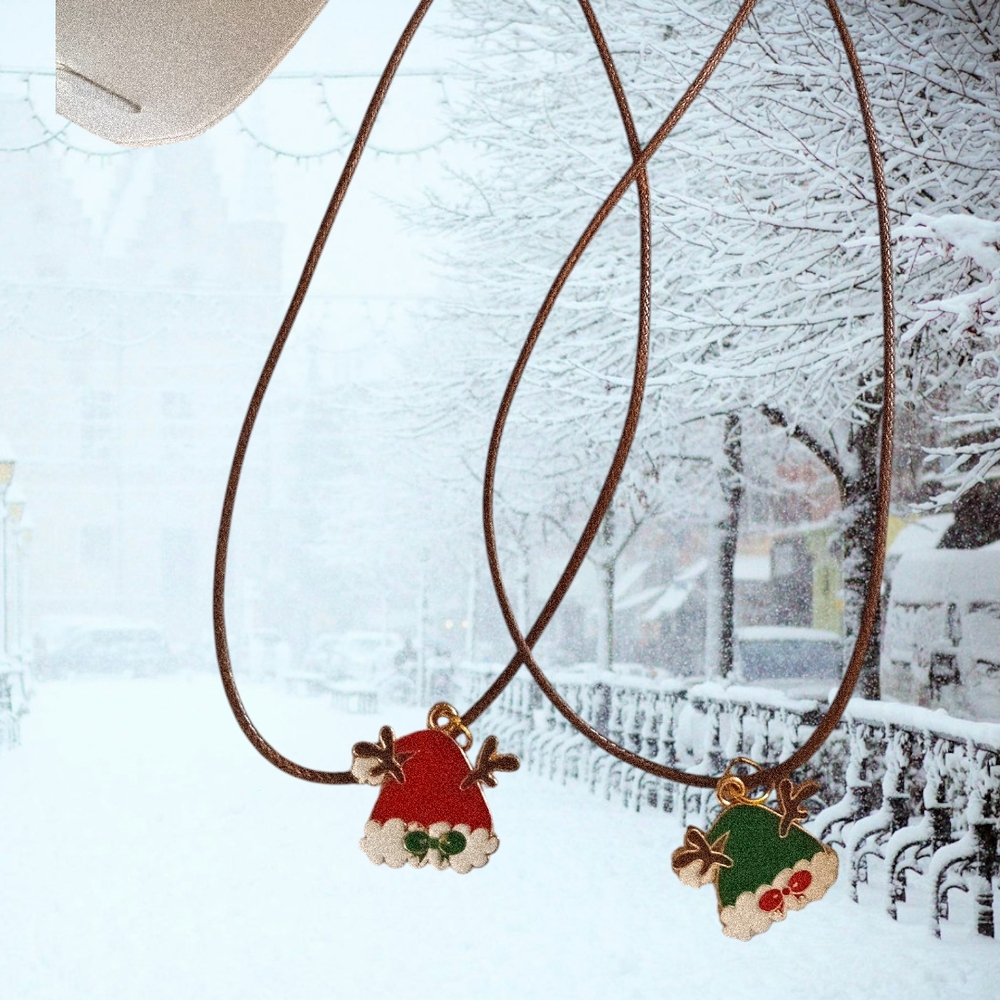 Festive Red and Green Necklace